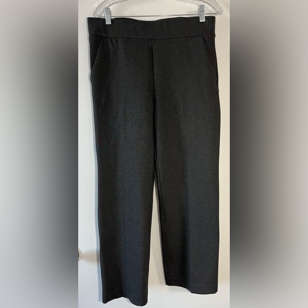 Loft Grey stretch straight leg work trouser size Large
